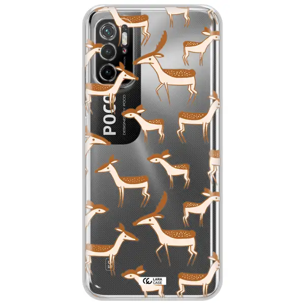 A Pattern Of Deer And Fawns Xiaomi Poco M3 Pro Clear Tpu Case