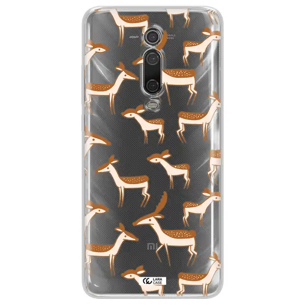 A Pattern Of Deer And Fawns Xiaomi Redmi K20 Clear Tpu Case