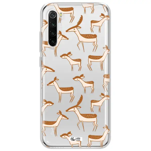 A Pattern Of Deer And Fawns Xiaomi Redmi Note 8T Clear Tpu Case