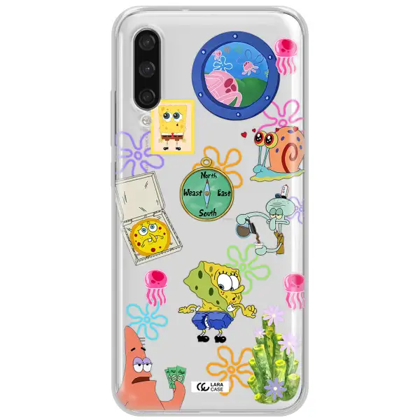 A Collection Of Cartoon Characters Xiaomi Mi A3 Clear Tpu Case