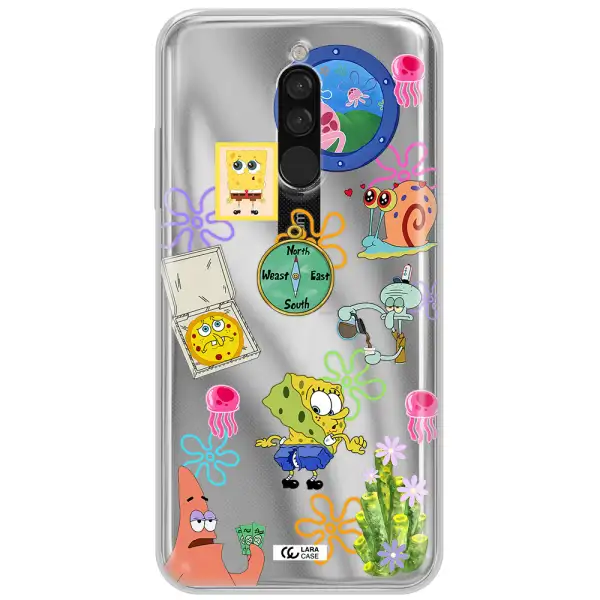 A Collection Of Cartoon Characters Xiaomi Redmi 8 Clear Tpu Case