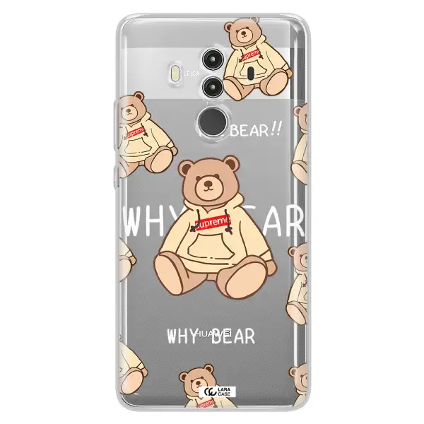 A Pattern Of A Teddy Bear Huawei Mate 10 Clear Tpu Case