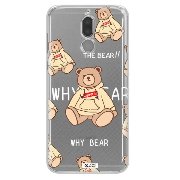 A Pattern Of A Teddy Bear Huawei Mate 10 Lite Clear Tpu Case