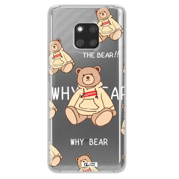 A Pattern Of A Teddy Bear Huawei Mate 20 Pro Clear Tpu Case