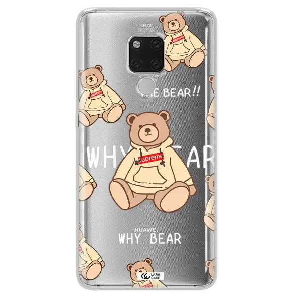 A Pattern Of A Teddy Bear Huawei Mate 20X Clear Tpu Case