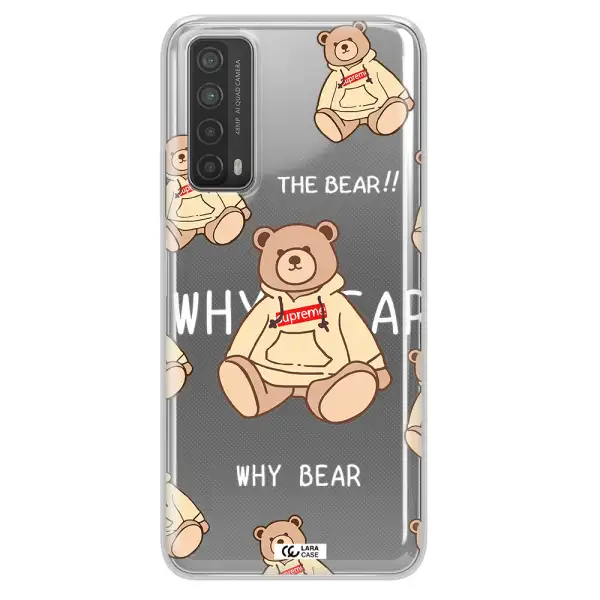 A Pattern Of A Teddy Bear Huawei P Smart 2021 Clear Tpu Case