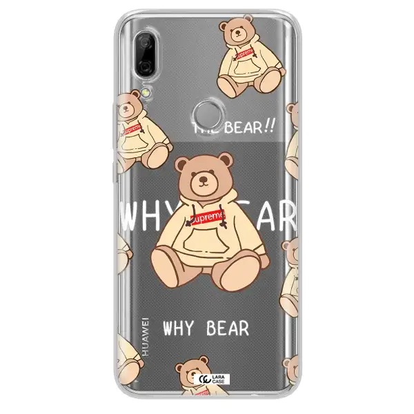 A Pattern Of A Teddy Bear Huawei P Smart Z Clear Tpu Case