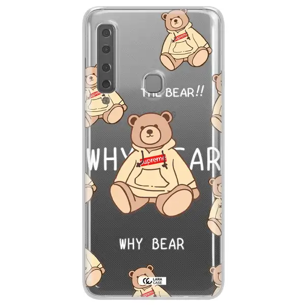 A Pattern Of A Teddy Bear Samsung A9 2018 Clear Tpu Case