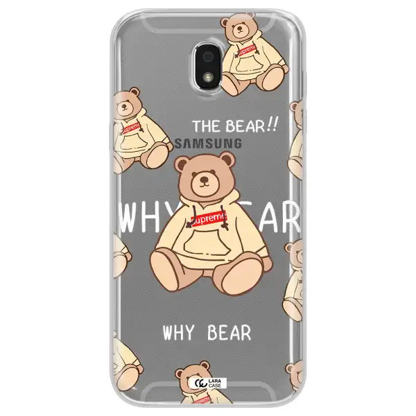 A Pattern Of A Teddy Bear Samsung J5 2017 Clear Tpu Case