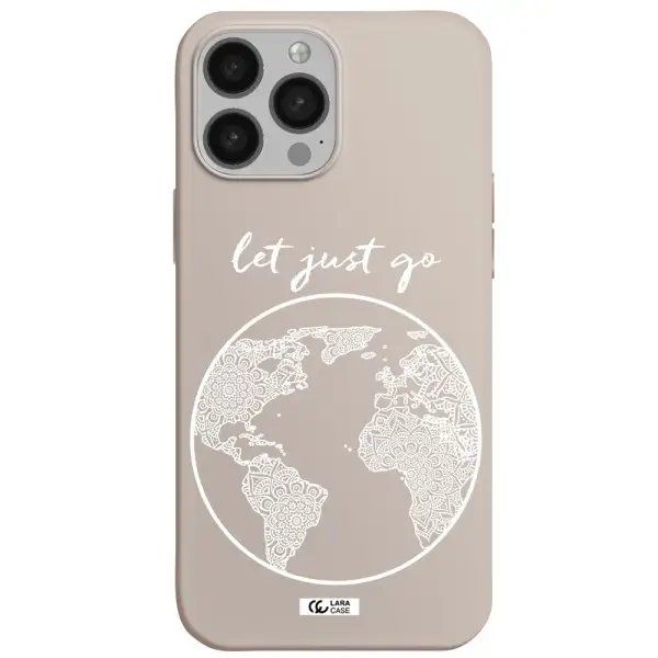 a white background with a circle Apple iPhone 13 Pro Silicone Stone Case