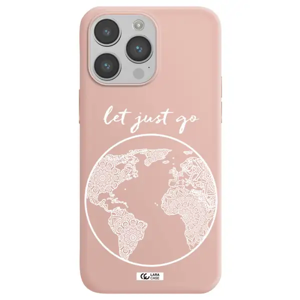 a white background with a circle Apple iPhone 14 pro max Silicone pastel pink Case
