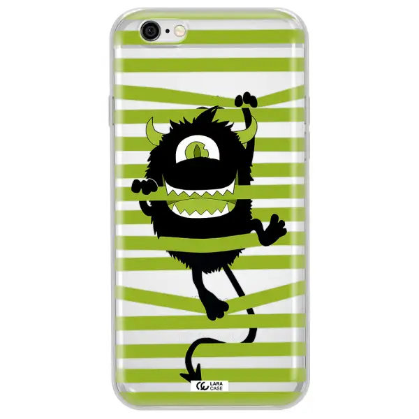 a white background with a circle Apple iPhone 6 plus Clear TPU Case