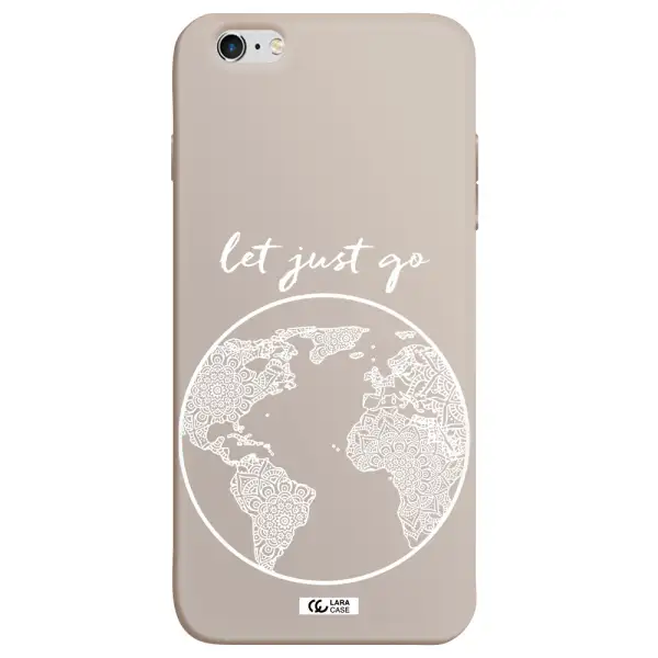a white background with a circle Apple iPhone 6 plus Silicone Stone Case