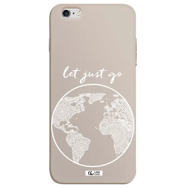 a white background with a circle Apple iPhone 6 s plus Silicone Stone Case