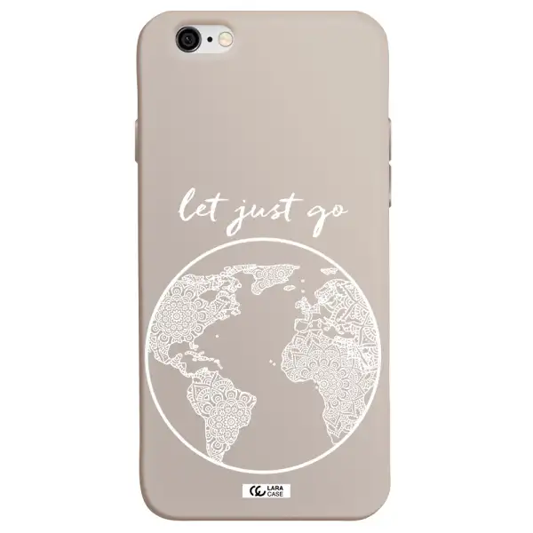a white background with a circle Apple iPhone 6 Silicone Stone Case