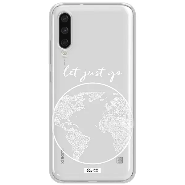A White Background With A Circle Xiaomi Mi A3 Clear Tpu Case
