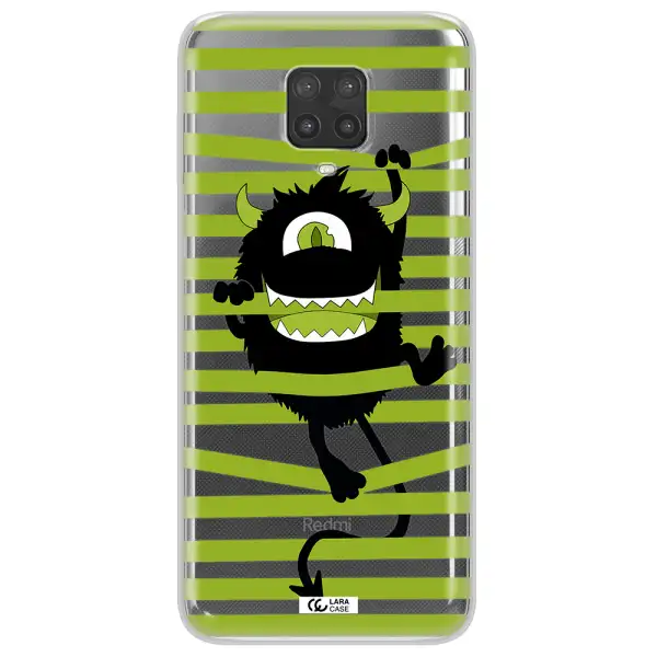 a white background with a circle Xiaomi Note 9 Pro Clear TPU Case