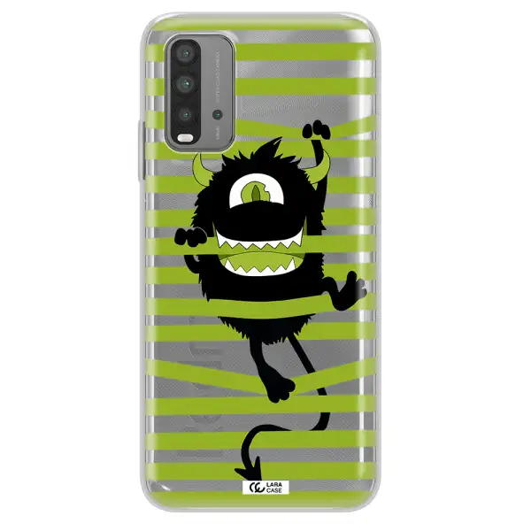 a white background with a circle Xiaomi Redmi 9T Clear TPU Case