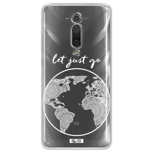 A White Background With A Circle Xiaomi Redmi K20 Clear Tpu Case