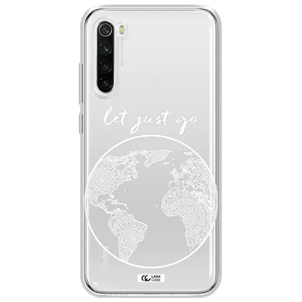 A White Background With A Circle Xiaomi Redmi Note 8T Clear Tpu Case