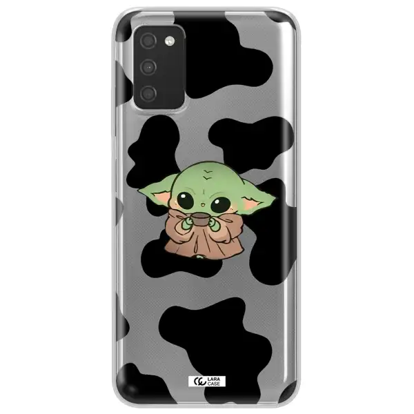 a pattern of different colored shoes Samsung A03S Clear TPU Case