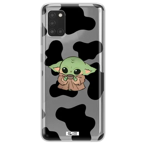 a pattern of different colored shoes Samsung A31 Clear TPU Case