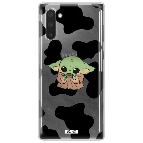 a pattern of different colored shoes Samsung Note 10 Clear TPU Case