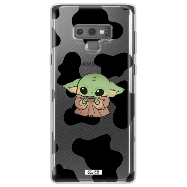a pattern of different colored shoes Samsung Note 9 Clear TPU Case
