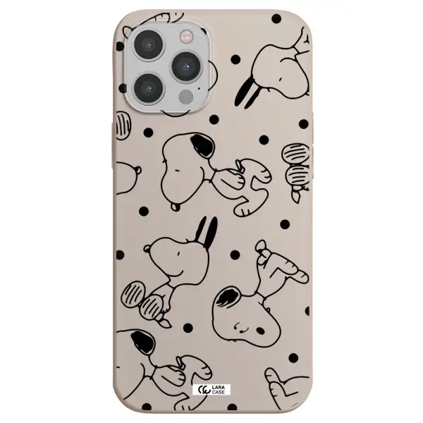 a pattern of cartoon characters Apple iPhone 12 pro max Silicone Stone Case