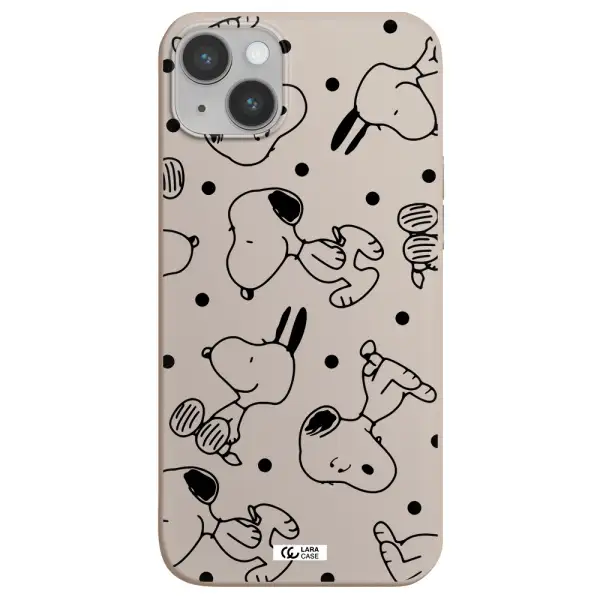 a pattern of cartoon characters Apple iPhone 14 plus Silicone Stone Case