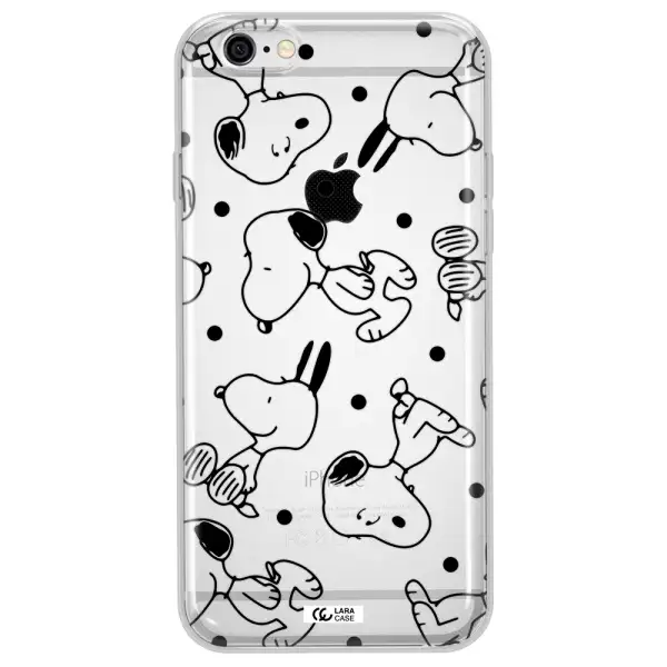 a pattern of cartoon characters Apple iPhone 6 plus Clear TPU Case