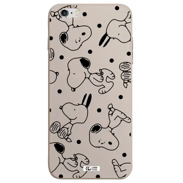a pattern of cartoon characters Apple iPhone 6 s plus Silicone Stone Case