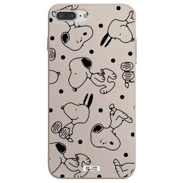 a pattern of cartoon characters Apple iPhone 7 plus Silicone Stone Case
