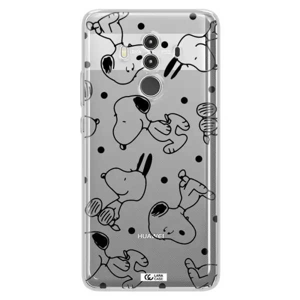 a pattern of cartoon characters Huawei Mate 10 Clear TPU Case
