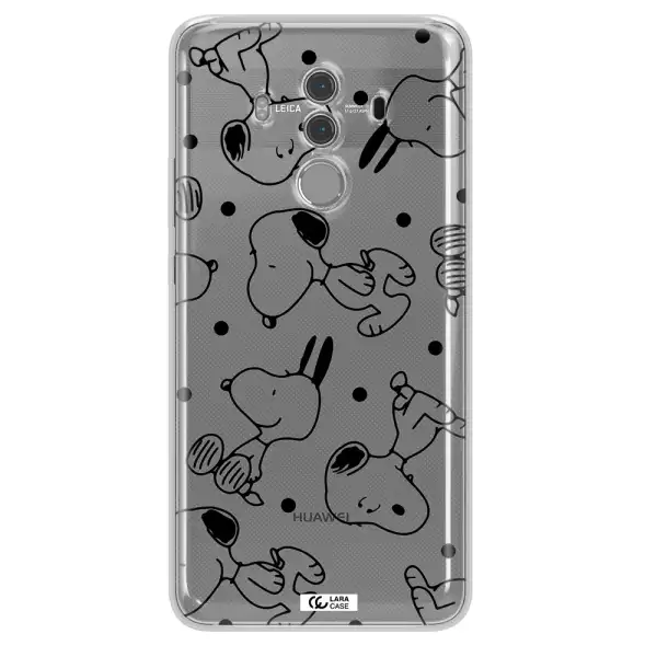 a pattern of cartoon characters Huawei Mate 10 Pro Clear TPU Case
