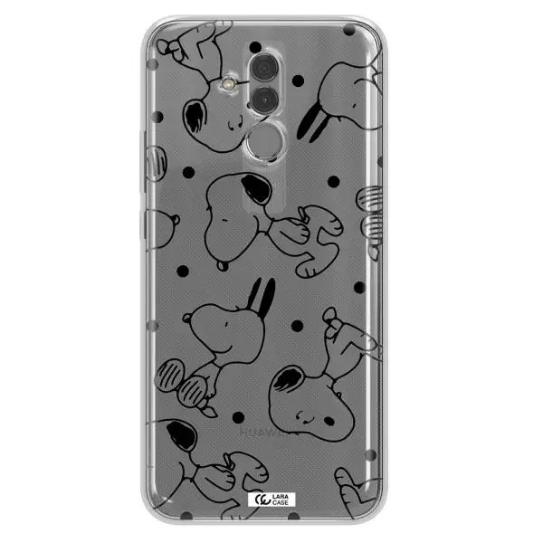 a pattern of cartoon characters Huawei Mate 20 Lite Clear TPU Case