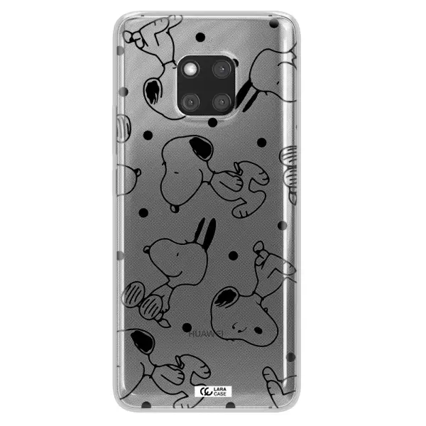 a pattern of cartoon characters Huawei Mate 20 Pro Clear TPU Case