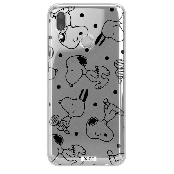 a pattern of cartoon characters Huawei P Smart 2019 Clear TPU Case