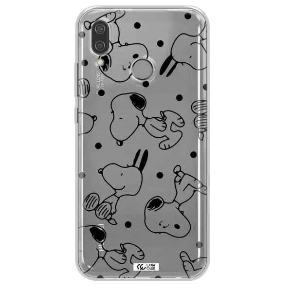 a pattern of cartoon characters Huawei P20 Lite Clear TPU Case
