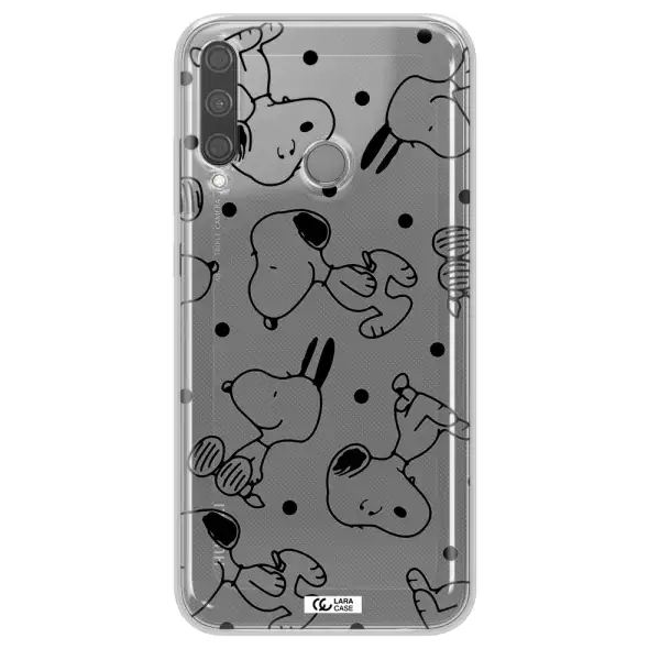 a pattern of cartoon characters Huawei P40 Lite E Clear TPU Case