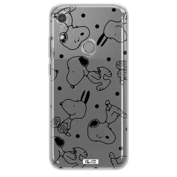 a pattern of cartoon characters Huawei Y6S Clear TPU Case