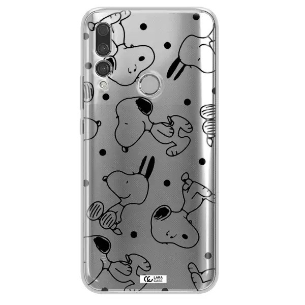 a pattern of cartoon characters Huawei Y9 Prime 2019 Clear TPU Case