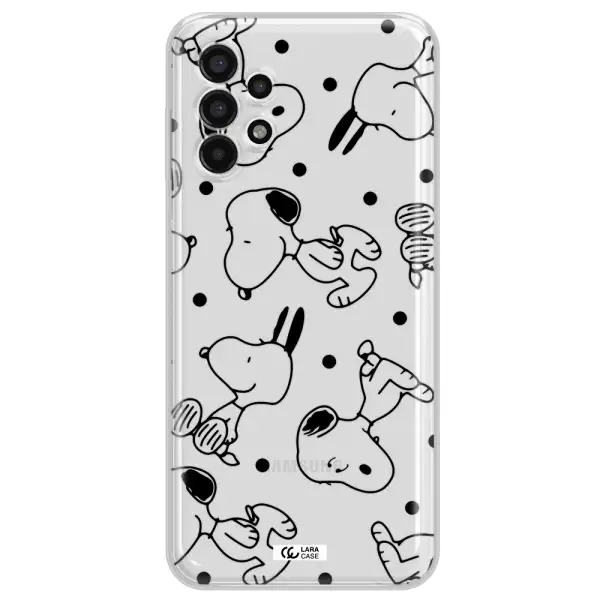 a pattern of cartoon characters Samsung A13 4g Clear TPU Case