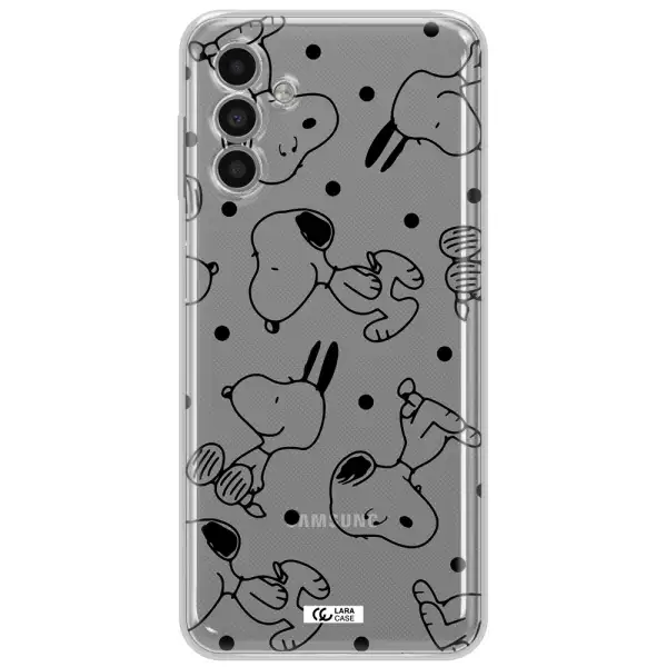 A Pattern Of Cartoon Characters Samsung A13 5G Clear Tpu Case