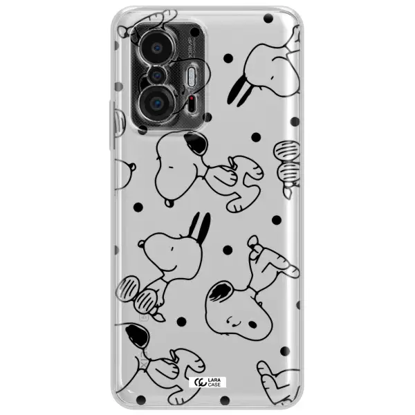 A Pattern Of Cartoon Characters Xiaomi 11T Clear Tpu Case