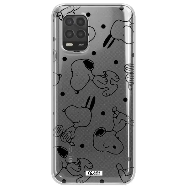 a pattern of cartoon characters Xiaomi Mi 10 Lite Clear TPU Case