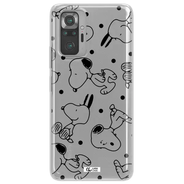 a pattern of cartoon characters Xiaomi Note 10 Pro Clear TPU Case