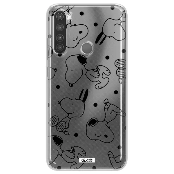 a pattern of cartoon characters Xiaomi Note 8 Clear TPU Case