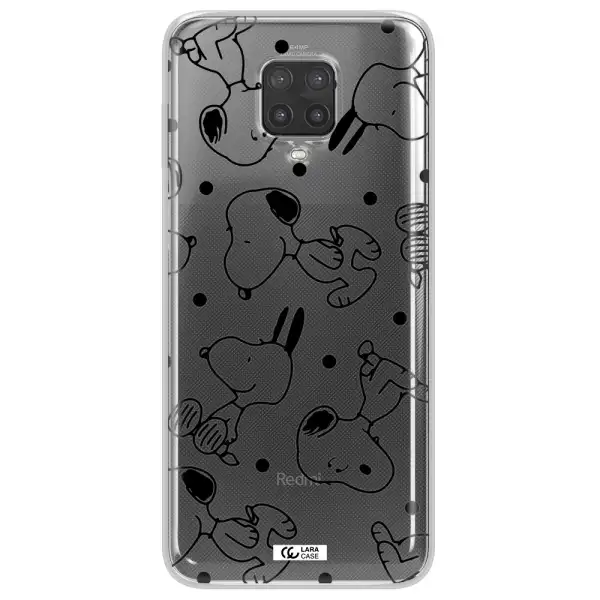 a pattern of cartoon characters Xiaomi Note 9 Pro Clear TPU Case