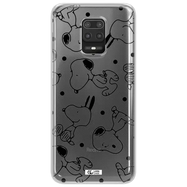 a pattern of cartoon characters Xiaomi Note 9S Clear TPU Case